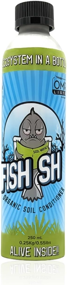 Fish Head Farms Organic Liquid Soil Conditioner, 250 ml, Living Biology for Indoor & Outdoor Plants, Root Growth, Nutrient Uptake & Water Efficiency