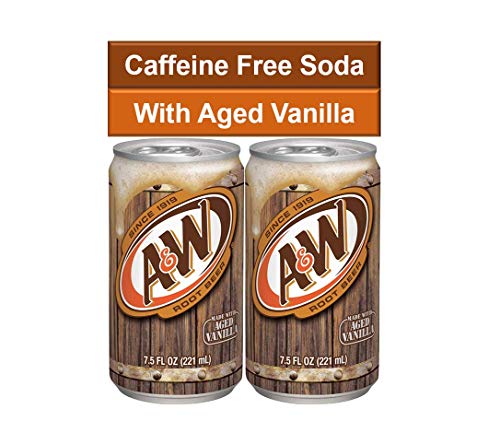 A&W Root Beer Mini Soda Cans, 7.5 oz Soft Drinks Bulk Snacks Pack