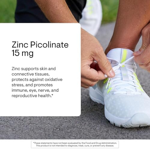 THORNE Zinc Picolinate 15 mg, Highly Absorbable Zinc, 60 Capsules | Supports Immune System, Eye, Skin, Nerve & Reproductive Health*