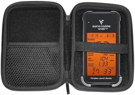 EVA Hard Protective Carrying Case Fit Voice Caddie Portable Golf SC100 SC200 Launch Monitor and Swing Analyzer (Case Only)