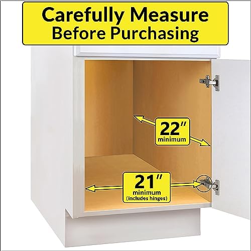LYNK PROFESSIONAL® Pull Out Cabinet Organizer, Kitchen Slide Out Drawer | 11W x 21D Chrome cabinet pull-out shelves with 3/4-extension glides create easy-access storage for cookware and pantry items