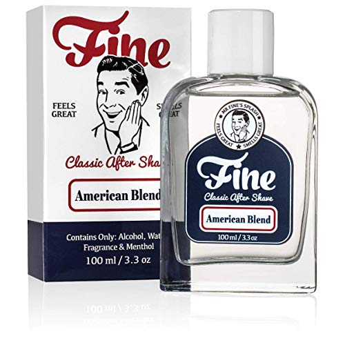 Fine Italian Citrus Classic Aftershave for Men, Made in USA, Four Simple Ingredients, Cooling MentholSplash, Inspired by a 1916 Mediterranean Classic, Bergamot Neroli Petitgrain Scent, 100ml