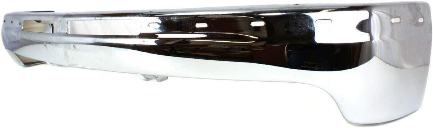 Front Bumper Chrome Steel + Upper Cover Primed + Lower Valance For 1999-2002 Chevy Silverado 1500/2000-2006 Chevrolet Tahoe Suburban 1500 Direct