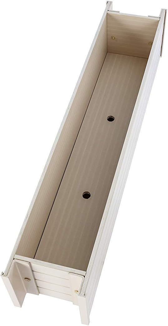 ECOFLEX 48" Window Box Planter, Moisture Resistant Outdoor Flower Box for Windows, Railings, or Fences, Weather Resistant Composite, No Tools Needed