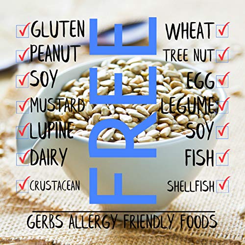 Unsalted Sunflower Seed Kernels by Gerbs – 2 LBS - Top 11 Food Allergen Free & Non GMO - Premium Dry Roasted Shelled Sunflower Seeds – COG USA