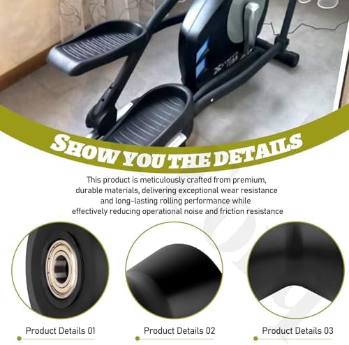 238880 Elliptical Leg Roller Compatible with NordicTrack E7sv - NTEL Series, Gold's Gym 510, HealthRider 8.5ex, Proform 20.0