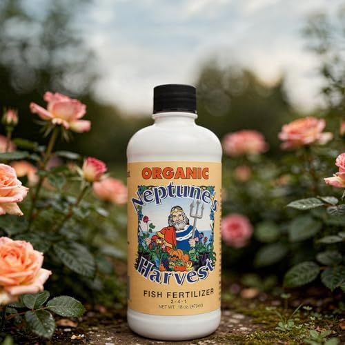 Neptune's Harvest Fish Fertilizer (2-4-1) - Organic Liquid Plant Fertilizer - Fish Hydrolysate for Vegetables, Flowers, Fruit, Trees, Grass - Indoor and Outdoor Plant Food (Gallon)