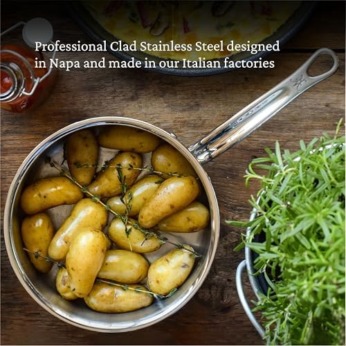 Hestan - ProBond Collection - Professional Clad Stainless Steel Sauce Pan, Induction Cooktop Compatible, 1.5 Quart