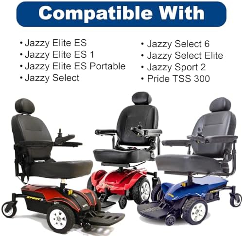AlveyTech 6"x2" Rear Caster Wheel Assembly for Jazzy Select, Jazzy Select Elite