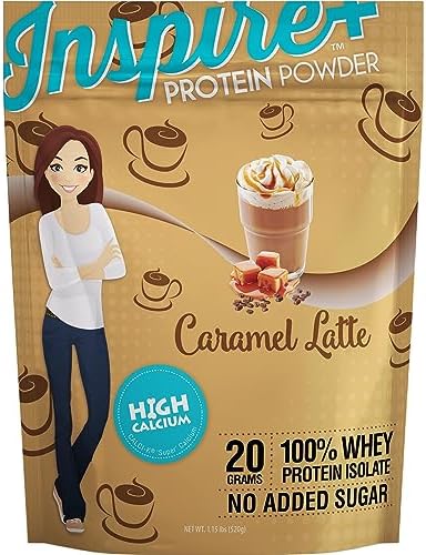 Bariatric Eating Inspire Caramel Latte Sugar-Free 20g Whey Protein Isolate Powder (20 Servings)