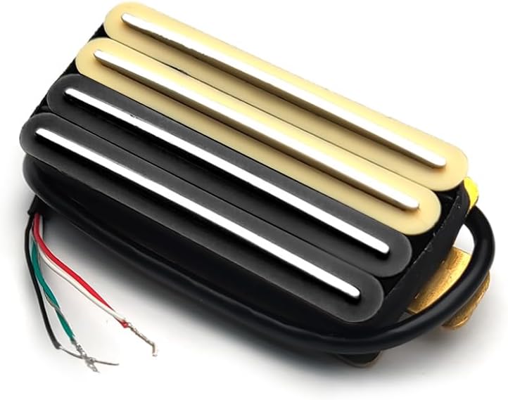 SAPHUE 2-Dual Blade Electric Guitar High Output Track Type Four Coil Humbucker Pickup Black