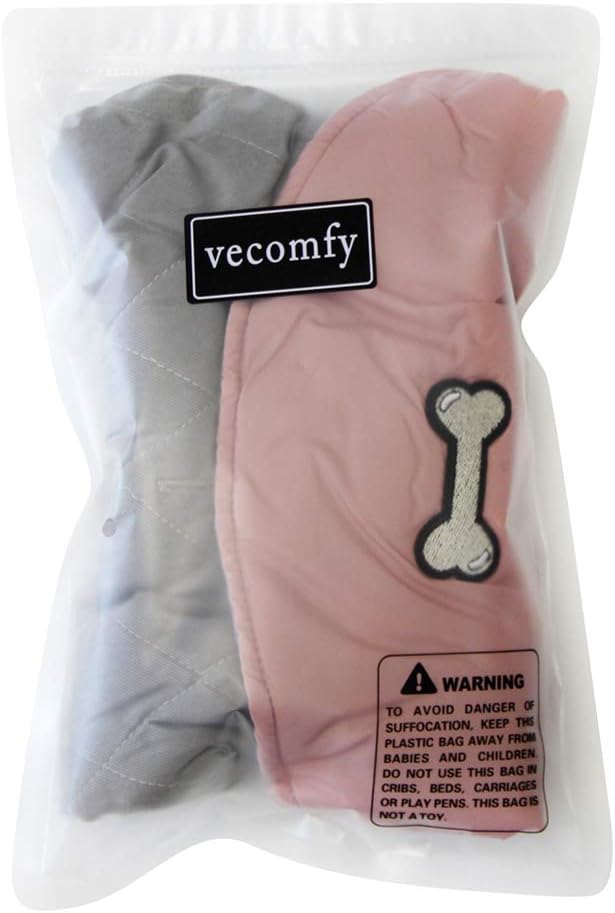 Vecomfy Reversible Dog Coat for Small Dogs with 2 Leash Openings
