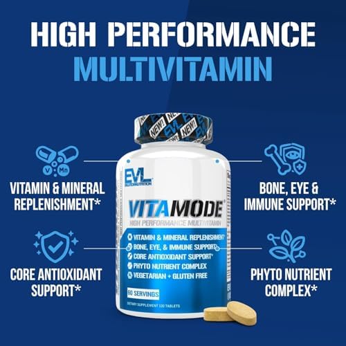 EVL Vitamode - Advanced Daily Men's Multivitamin - 60 Servings | Essential Minerals - Phytonutrient Complex - Active Mens Vitamins for Energy with