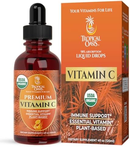Mega Premium Liquid Multivitamin | Natural Immune Support Vitamin w/ 1333% Vitamin C, 200% D3, Zinc + 20 Vitamins, 70 Minerals, & 21 Amino Acids | Sugar Free | Orange Flavor | 98% Absorption | 32 Serv
