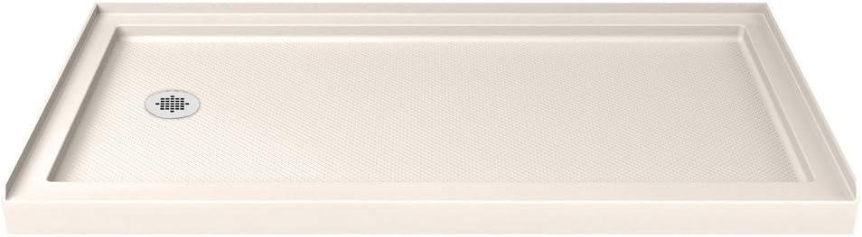 DreamLine SlimLine 32 in. D x 32 in. W x 2 3/4 in. H Center Drain Single Threshold Shower Base in White, DLT-1132320