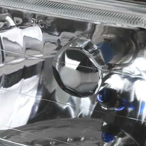 Fits 7X6 Black Clear Square Replacement Headlights Lamps H4 H6054 Conversion Kit