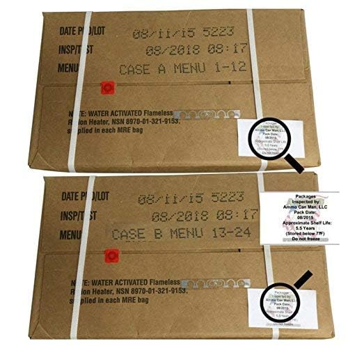 Ultimate US Military MRE Case, 08/2018+ Inspection, Case B | MRE Case Genuine Issue – US Military Surplus MRE Case B, Inspection Date 08/2018 or Newer