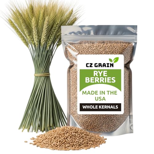 Beautiful (5lb) Organic Cereal Rye Whole Grain Berries