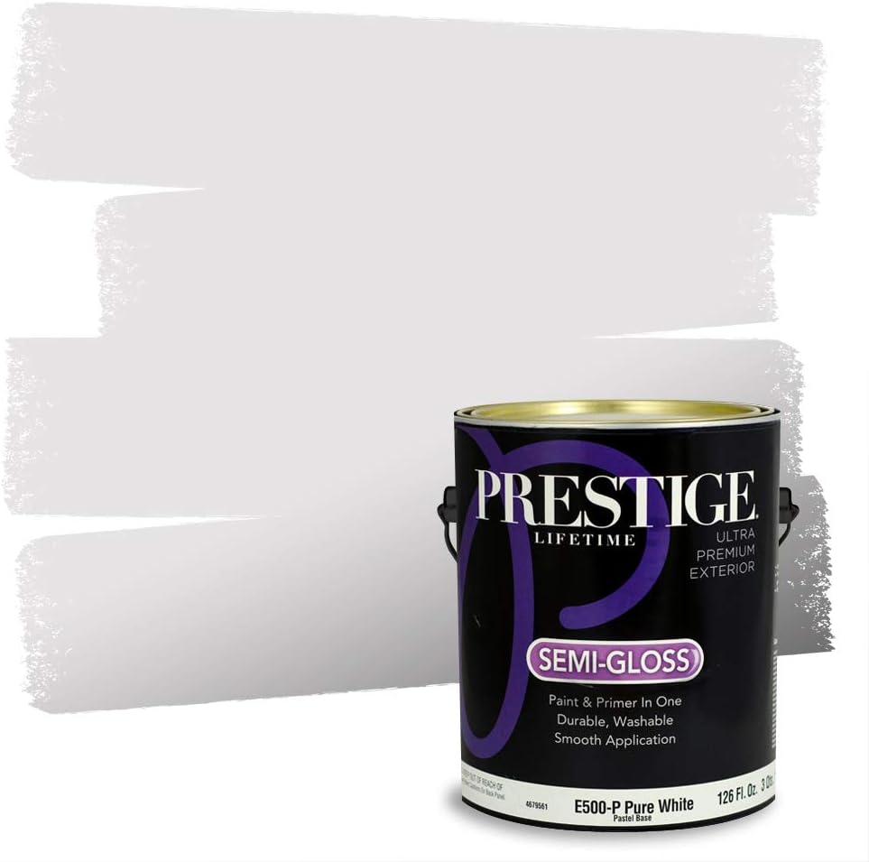 PRESTIGE Paints Exterior Paint and Primer In One, 1-Gallon, Satin, Comparable Match of Sherwin Williams* Ash Violet*