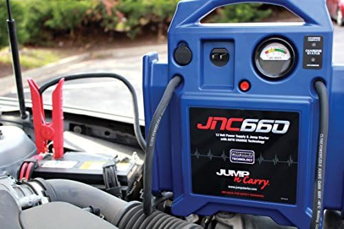 Clore Automotive Jump-N-Carry JNC660 1700 Peak Amp 12 Volt Jump Starter, Blue & Charge IT! 4520 12 Volt 20 Amp Fully-Automatic Smart Battery Charger