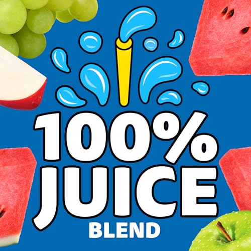 Capri Sun 100% Juice from Concentrate, 10 Pouches Apple Juice, 6 fl oz | for School Lunches and On-the-Go Hydration, All Natural Ingredients, No Artificial Colors, Flavors Or Preservatives