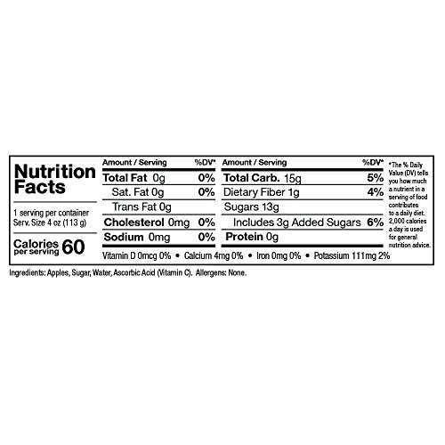 Zee Zees Mango Peach Applesauce Cups, Unsweetened, All Natural, No Sugar Added, 4 oz Cups, 24 pack