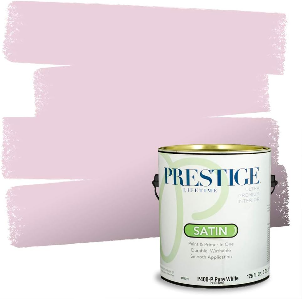 PRESTIGE Paints Exterior Paint and Primer In One, 1-Gallon, Satin, Comparable Match of Sherwin Williams* Grandeur Plum*