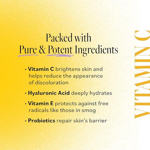 DERMA E Vitamin C Concentrated Serum, 2 Oz, with Hyaluronic Acid, Vitamin E & Aloe, All Natural, Antioxidant-Rich Concentrated Formula