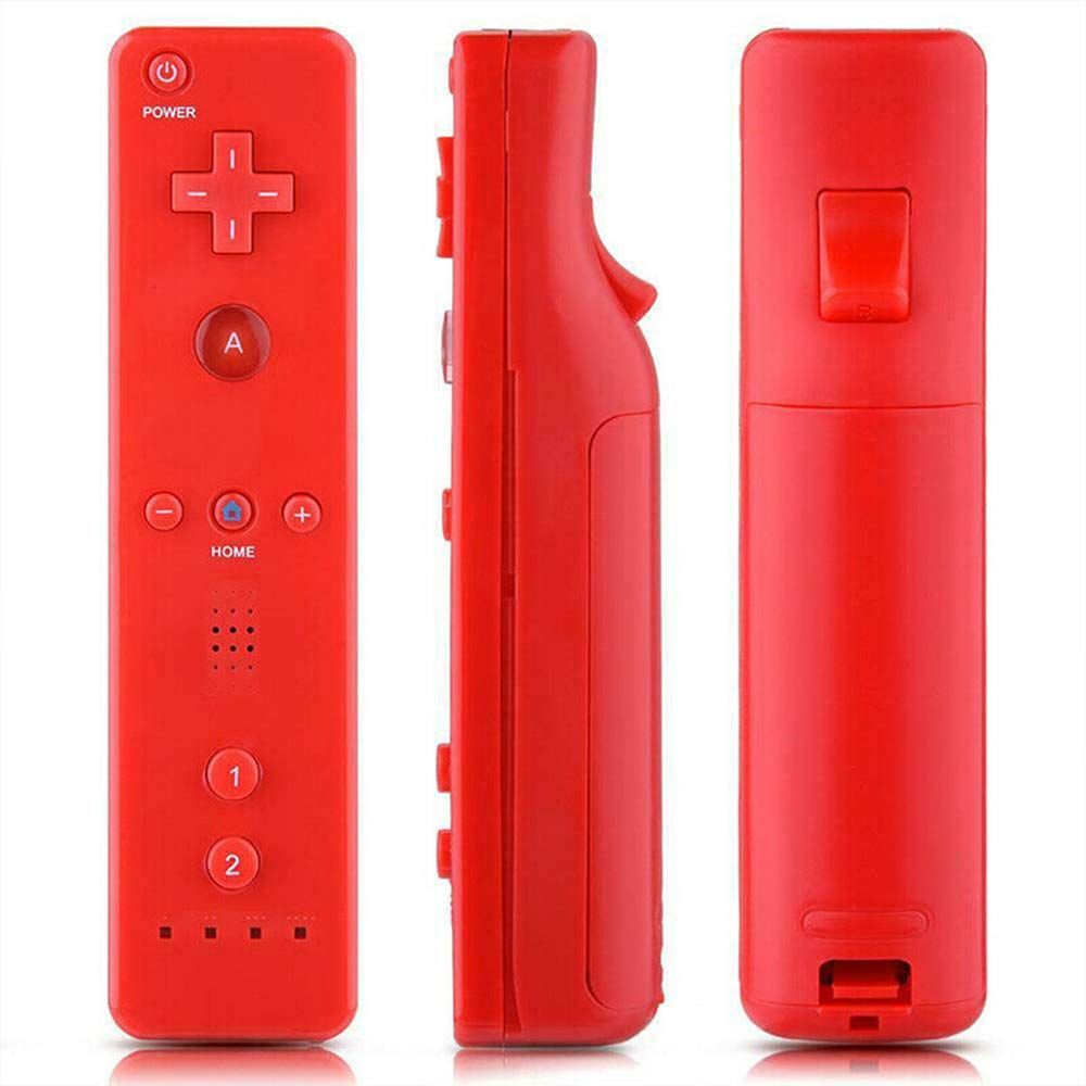 ChamZA Wireless Motion Remote Controller for Wii/Wii U, w/Soft Case & Hand strap (Red)