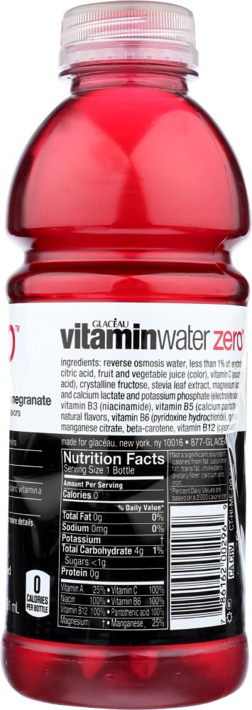 vitaminwater Power-C Dragonfruit Water Beverage, 16.9 fl oz, 6 pack | Bottled, nutrient-enhanced flavored water drink with 90 calories per bottle, antioxidants, and vitamins