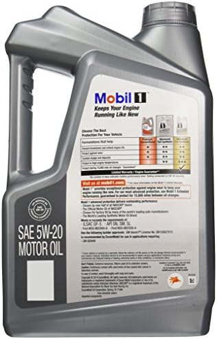 Mobil 5QT 5W20 Syn Oil