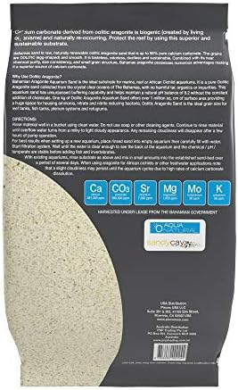 Aqua Natural Aquarium Sand, Oolitic Aragonite, 10lb