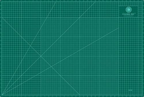 Calibre Art Self Healing Rotary Cutting Mat, Full 24x36, Best for Quilting | Ideal for Quilting and Sewing, Thick, Warp-Proof & Odorless, EN 71-3 Certified. Not From China.