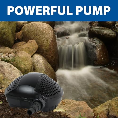 The Pond Guy SolidFlo G2 Submersible Pump for Small Ponds, 600 GPH | Ideal for water gardens and waterfalls with quiet, durable, efficient flow and easy DIY setup