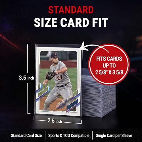 Ultra Pro Soft Card Sleeves 2-5/8" X 3-5/8", Ultra Clear (100Count)