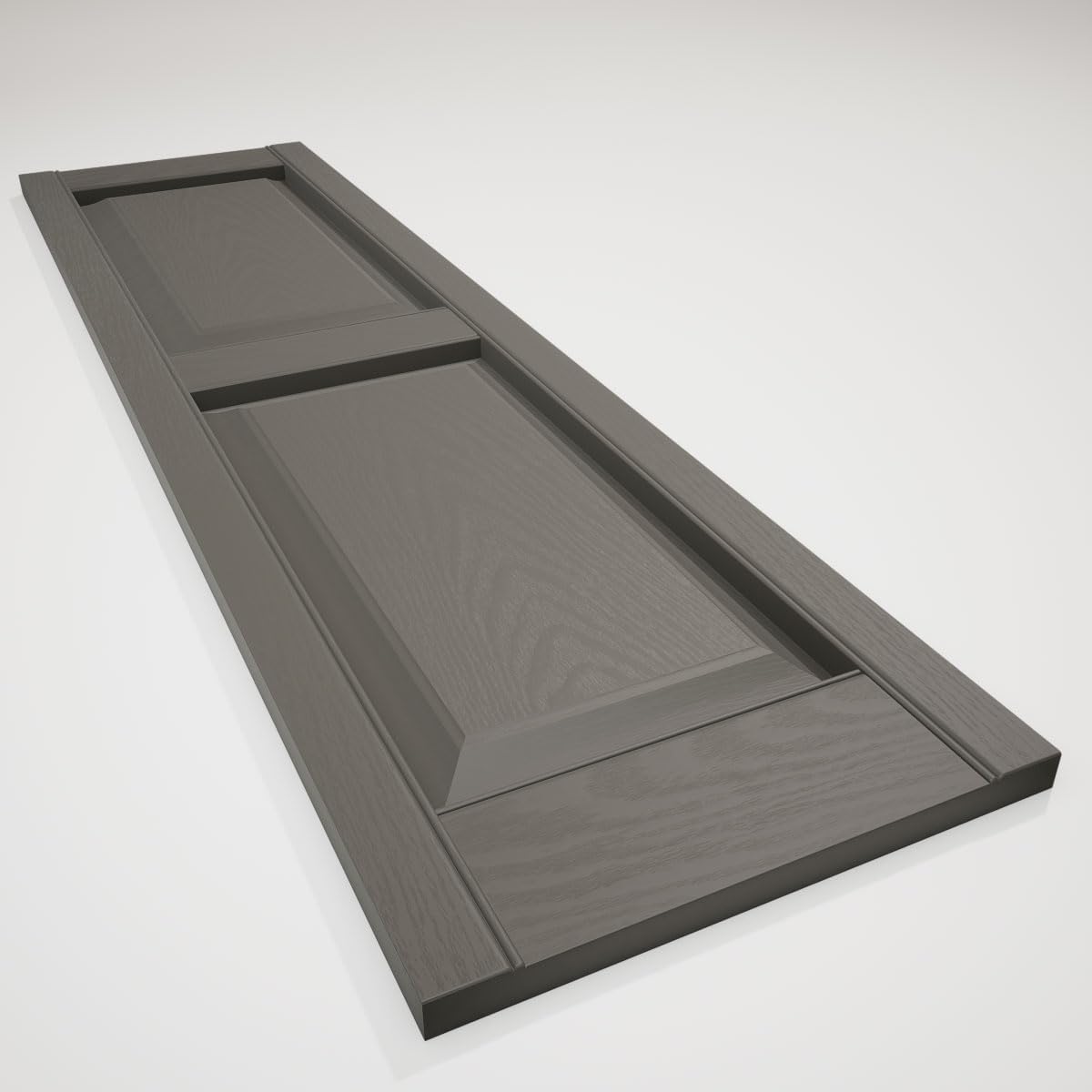 Mid America 00021247002 Standard Size Williamsburg Double Panel Vinyl Shutters, w/Installation Shutter-Lok's & Matching Screws (Per Pair), 002, 12"W x 47"H, Black
