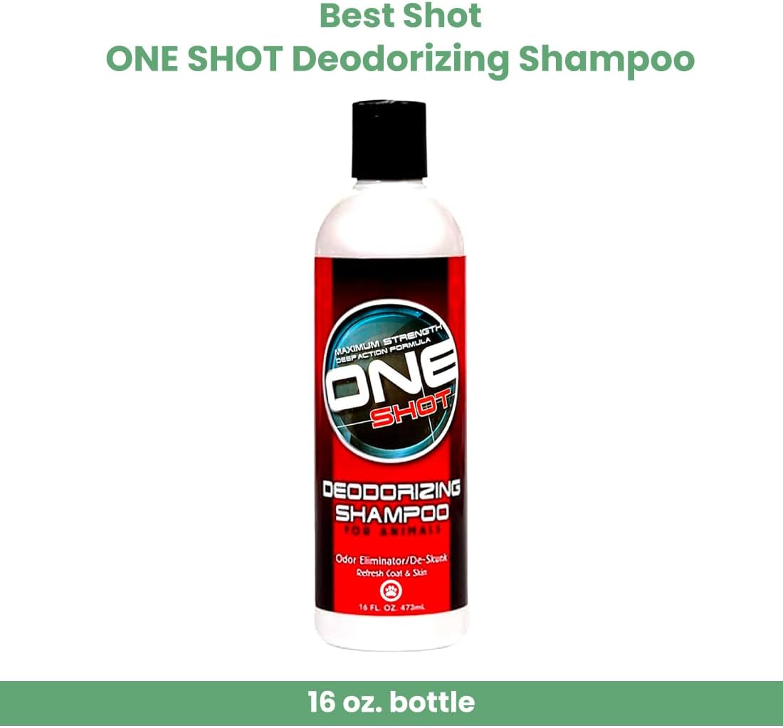 Best Shot One Shot Deodorizing Shampoo, Coat and Skincare Product for Dogs, Cats, and Horses, Eliminates Foul Odors, 1 Gallon
