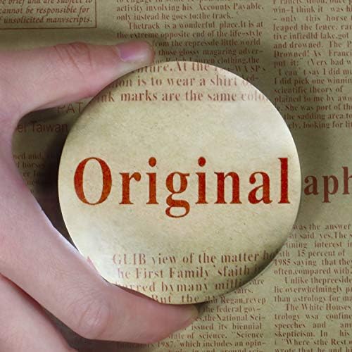 Dandelion 6X Dome/Paperweight Magnifier w/Pouch Table Magnifying | Diameter 2.5 inches,magnifying glass paperweight,reading magnifier for books,Suitable for viewing maps, blueprints