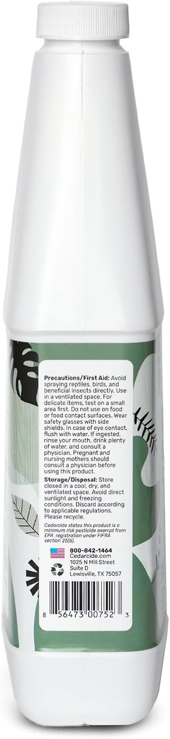 Cedarcide PCO Choice Outdoor Cedar Oil Concentrate Quart Bottle with Sprayer | Cedarwood