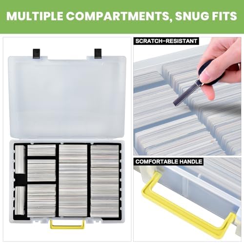 ALKOO 2200+ Trading Card Storage Box for MTG/for CAH, for Sports/Game Cards
