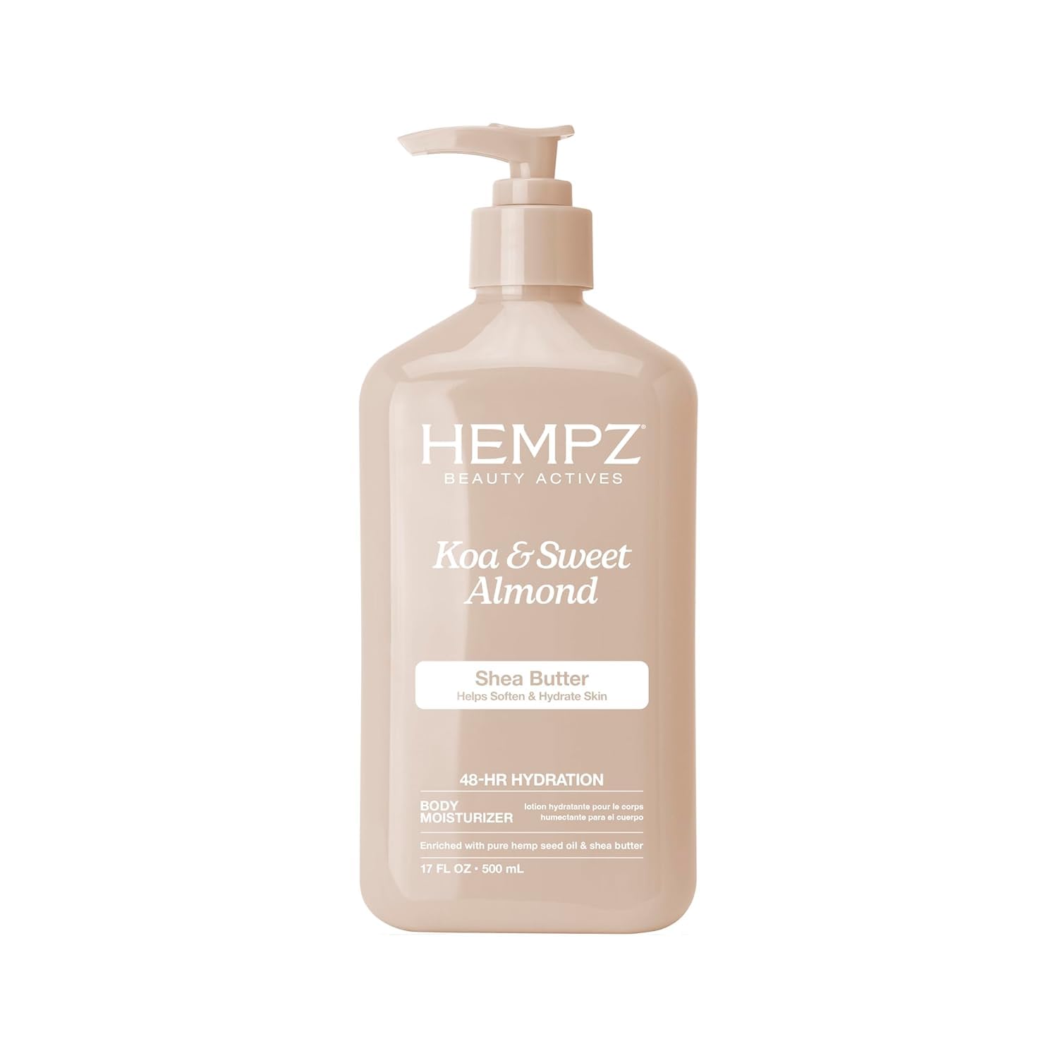 Hempz Sweet Jasmine & Rose Herbal Body Moisturizer for Women, 17 Fl. oz. - Moisturizing Lotion with 100% Pure Hemp Seed Oil, Collagen