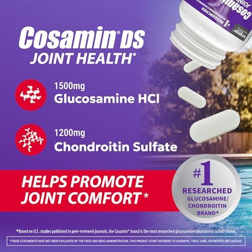 Nutramax Cosamin DS Joint Supplement, Glucosamine Chondroitin, 180 Capsules
