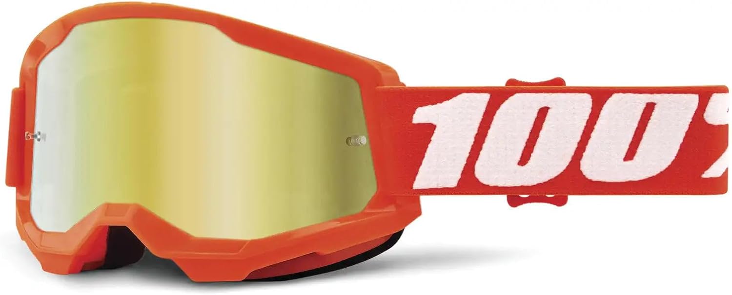 100% STRATA 2 Goggles - Sports Goggles for Motocross & Mountain Biking - Eyewear for Bike Riders - Motocross Eyewear for Men