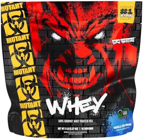 Mutant WHEY, 100% Whey Protein Powder, Vanilla Ice Cream, 5 lb