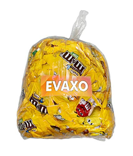 LUV BOX INCLUDING M&Ms Milk Chocolate with Peanut, Fun Size Candy, Bulk Pack 120-ct (Pack of 5 Pounds) - Perfect For Parties, Pinata, Office Bowl