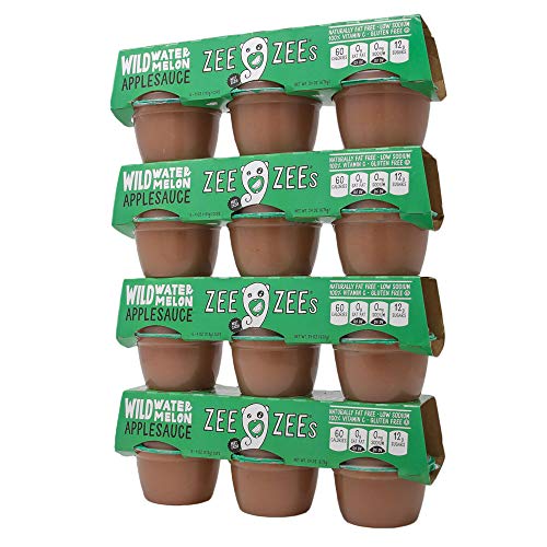Zee Zees Mango Peach Applesauce Cups, Unsweetened, All Natural, No Sugar Added, 4 oz Cups, 24 pack