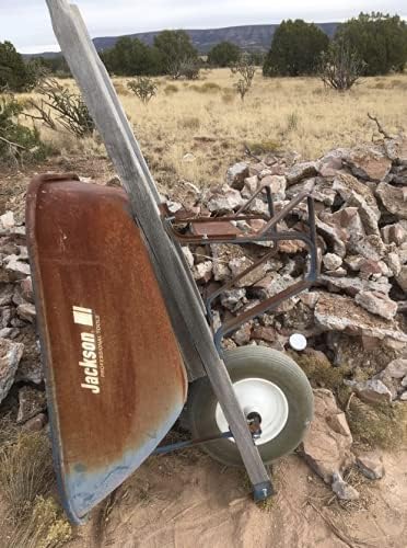 Rocky Mountain Goods Flat Free Wheelbarrow Wheel 16" - 500 lbs. Load Rating - for 6 & 8 Cubic ft. wheelbarrows Including Jackson, True Temper, Ames