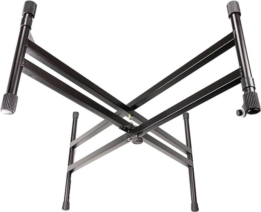 RockJam RJX29 Adjustable X Frame Keyboard Stand with Locking Straps