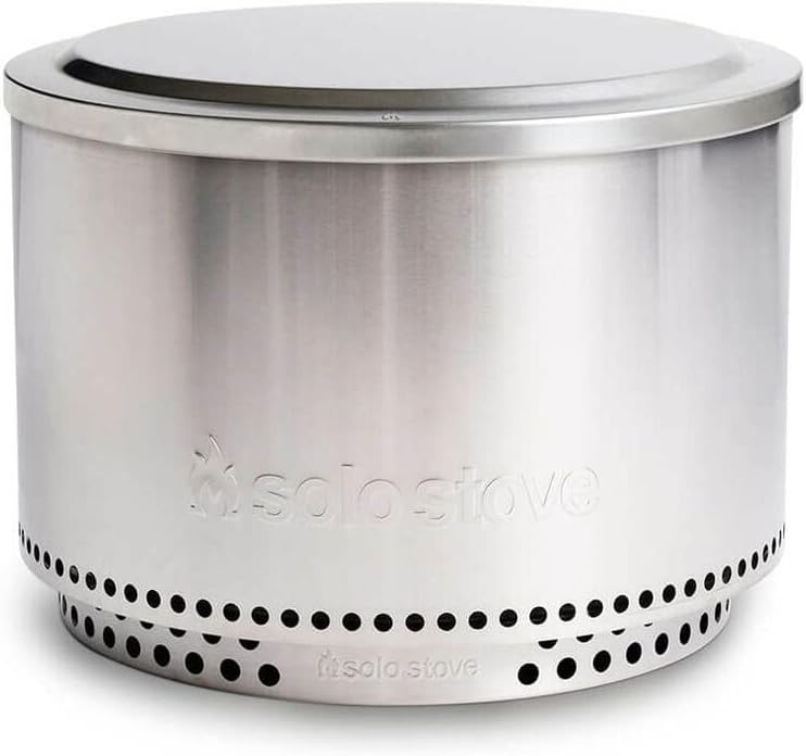 Solo Stove Ranger Lid - Premium 304 Stainless Steel Fire Pit Cover, Modern Round Design, Versatile Tabletop Accessory