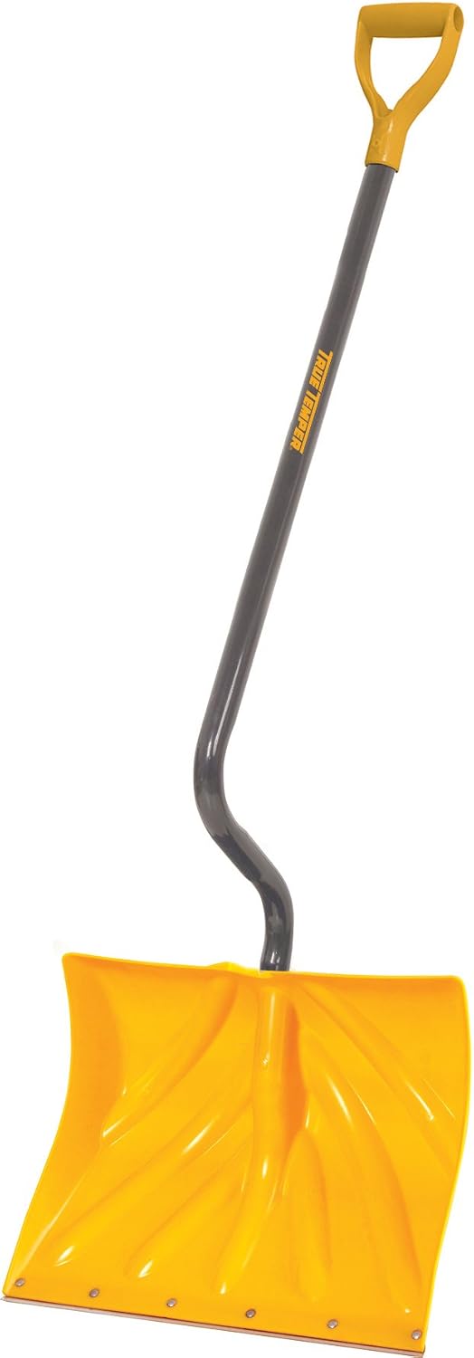 True Temper 1603072 18" Poly Snow Shovel | Ergonomic D-Grip with Durable Steel Handle
